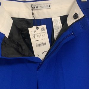NWT Cobalt Blue Zara Dad High Waist Trouser Pants